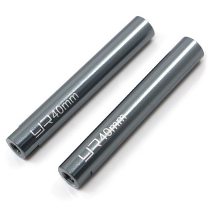 하비몬[YA-0423] (2개입) Threaded Aluminum Link Pipe 6 x 40mm Gun Metal[상품코드]YEAH RACING